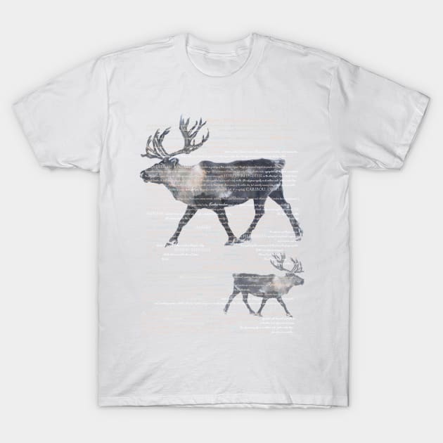 Two Reindeers. T-Shirt by FanitsaArt